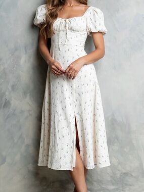 bohme Clarissa Floral Midi Dress